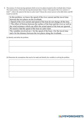 8.1 Mathematical modeling worksheet  