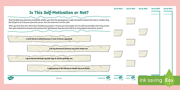 Motivational Worksheet | NZ Teaching Resources - Twinkl