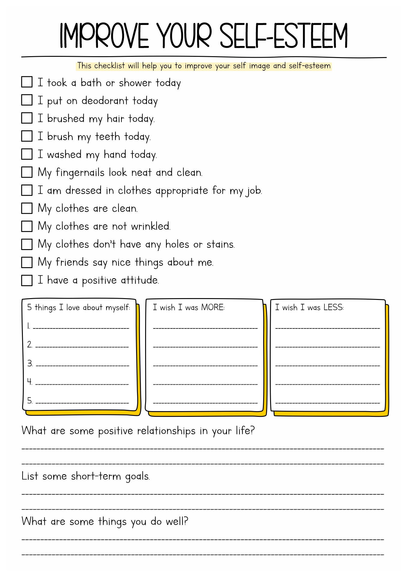 math motivation worksheet