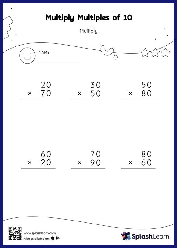 Multiply Multiples of 10: Vertical Multiplication - Math ...