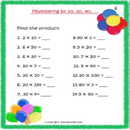 math multiplication 12 worksheet grade 3