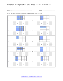 Area Model Multiplication Worksheets