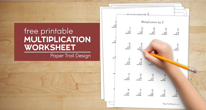 Free Multiplication Worksheets 1-12 - Paper Trail Design