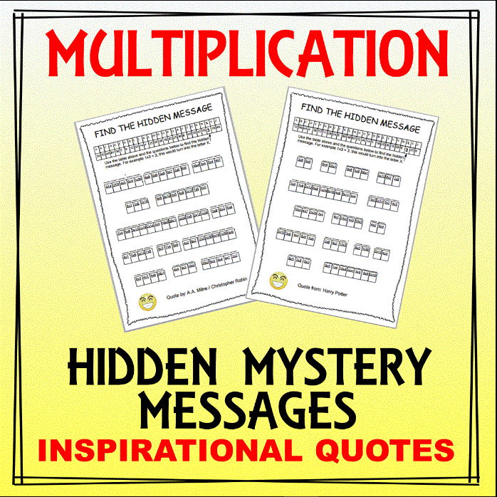 math mystery picture worksheet