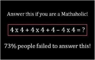 math order of operations answers