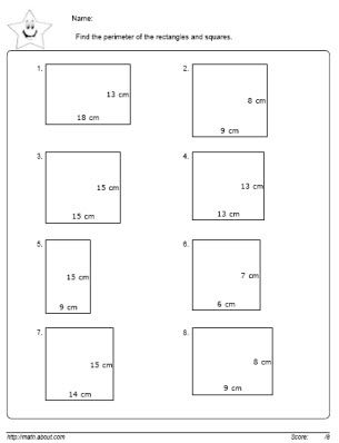 Geometry Practice: Perimeter Worksheets