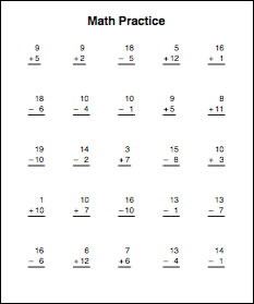 Math practice sheet in HTML and JavaScript - All this - Worksheets Library