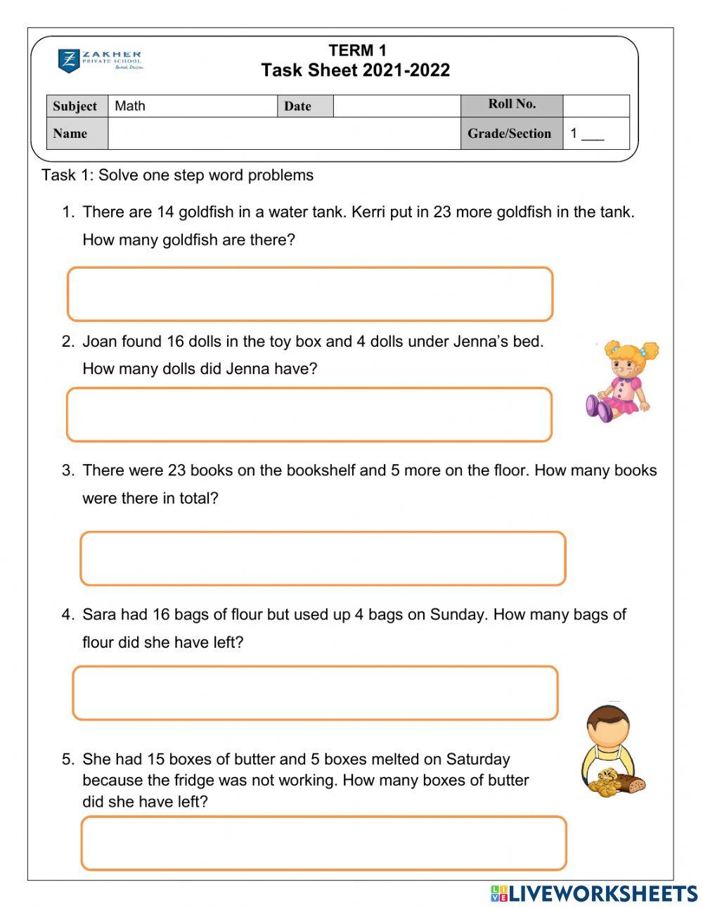Solve two step word problems - Reasoning/Problem Solving Maths ...