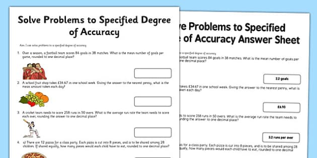 Problem Solving Worksheets for Kids - Year 6 Maths Resource