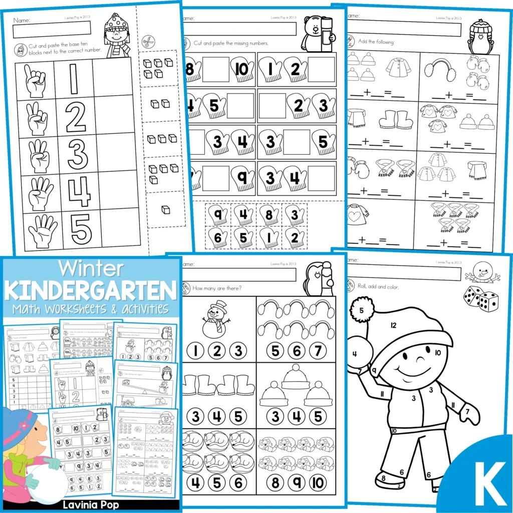 math problems kindergarten worksheet