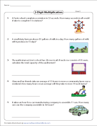 math problems multiplication worksheet