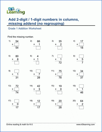 Free Math Worksheets - Printable &  Organized by Grade | Worsheets library