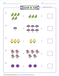 1st Grade Math Worksheets