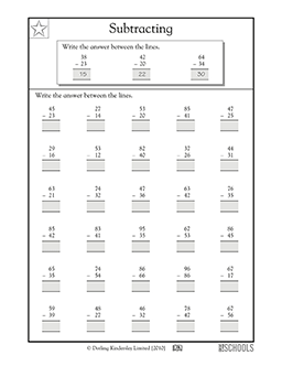 Subtracting 2-digit numbers | 2nd grade, 3rd grade Math Worksheet ...