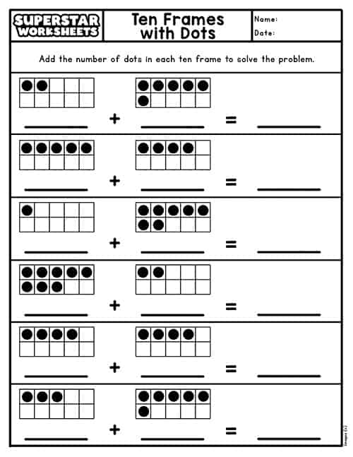 Ten Frame Worksheets Superstar Worksheets Worksheets Library Ten Frame Worksheets Superstar Worksheets Worksheets Library