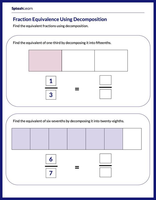math u see fraction worksheet