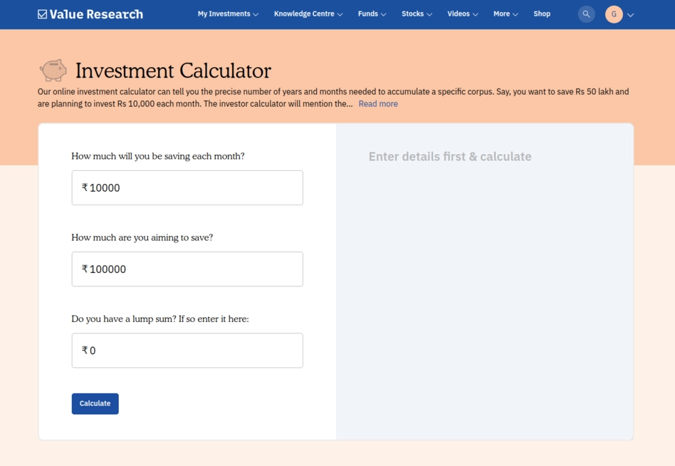 Investment Calculator - Plan and Maximize Your Investments | Value ...