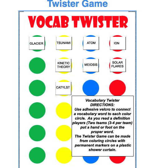 math vocabulary games printable