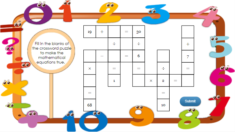 Math Crossword Puzzle: Easy to Create with ActivePresenter 8