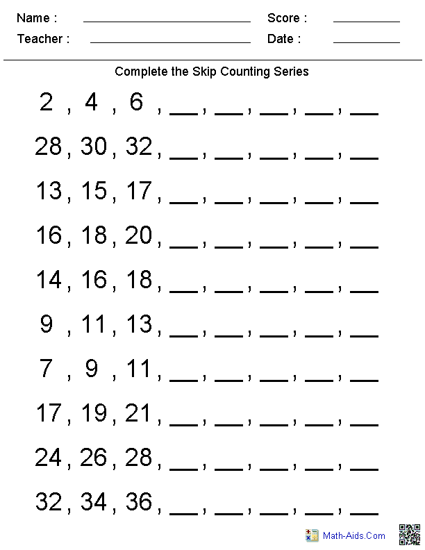 Kindergarten Worksheets | Dynamically Created Kindergarten Worksheets