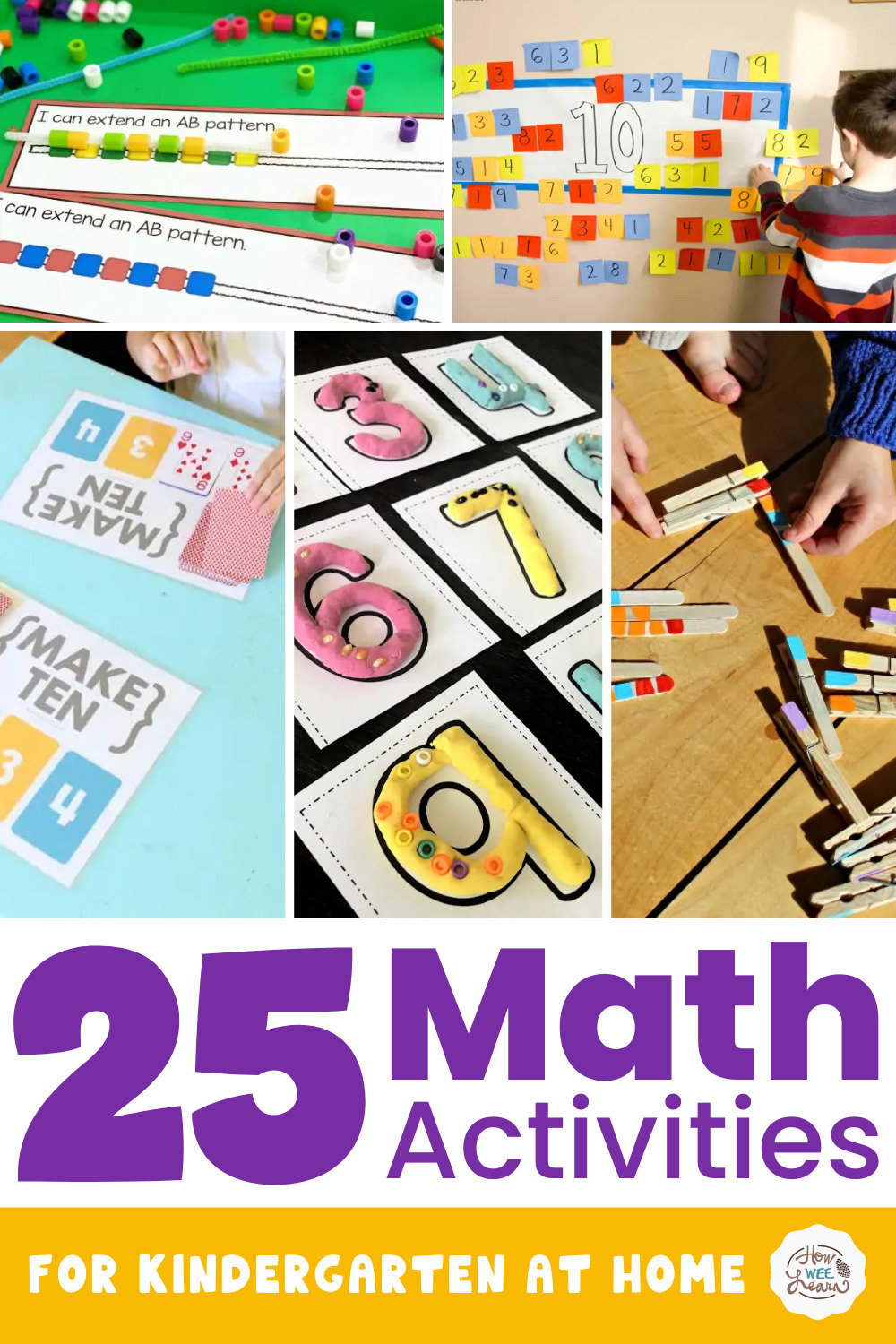 Math Activities for Kindergarten at Home - How Wee Learn
