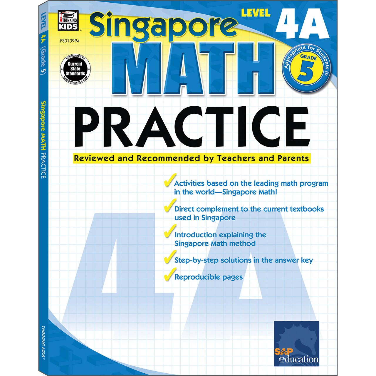 Singapore Math Level 4A 5th Grade Math Workbooks, Singapore Math Grade 5,  Whole Numbers, Angles, and Fractions Workbook, 5th Grade Math Classroom or  ...