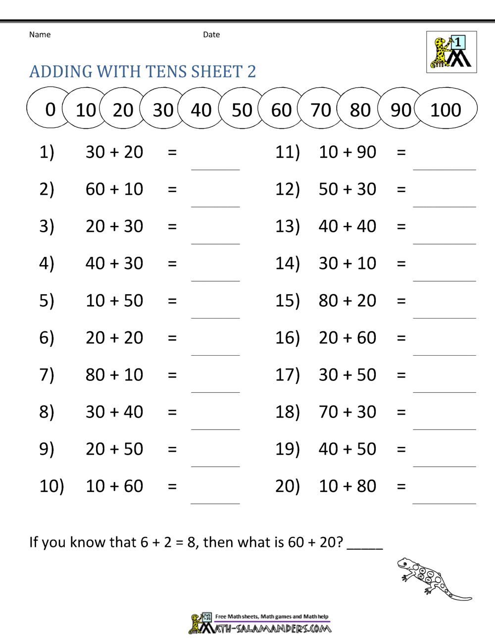 Addition Timed 0-5 | Math Worksheets