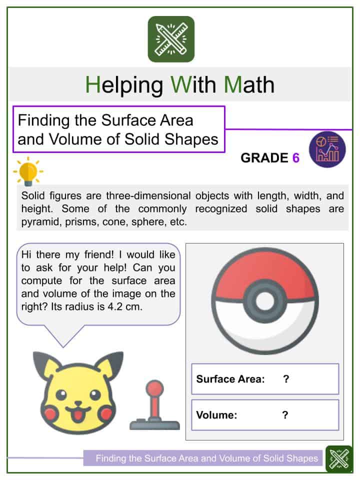 Finding the Surface Area and Volume of Solid Figures | Helping ...