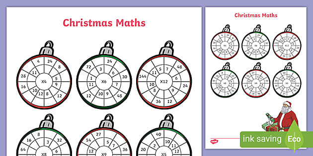 Christmas Maths Activity (teacher made) 