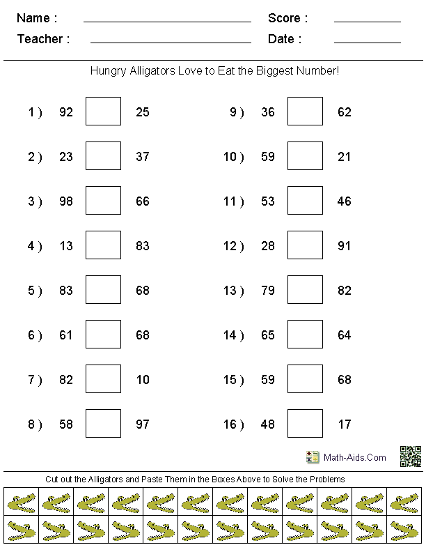 Math Worksheets | Dynamically Created Math Worksheets