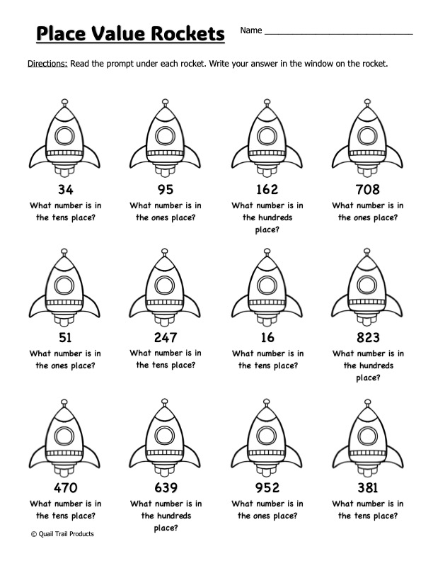 Grade 2 MATH Worksheets | Solar System Theme