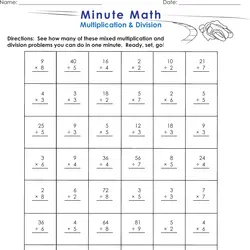 Third Grade Math Worksheets &  Math Printables 