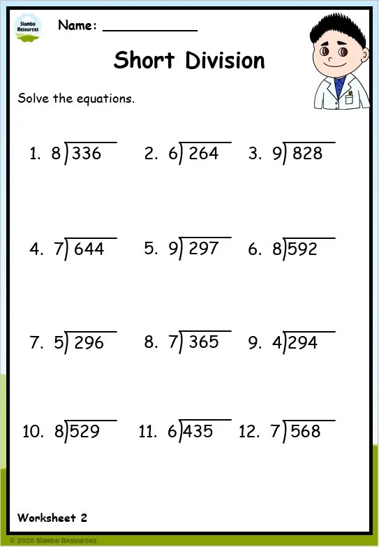 Grade 4 Division Worksheets | Free Printables | Math Worksheets