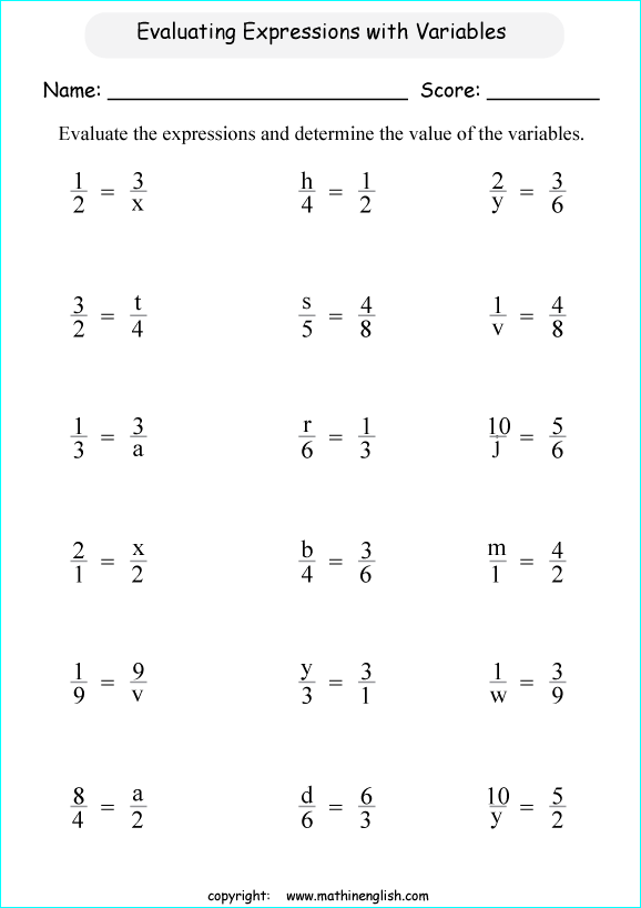 math worksheet for 7th graders printable