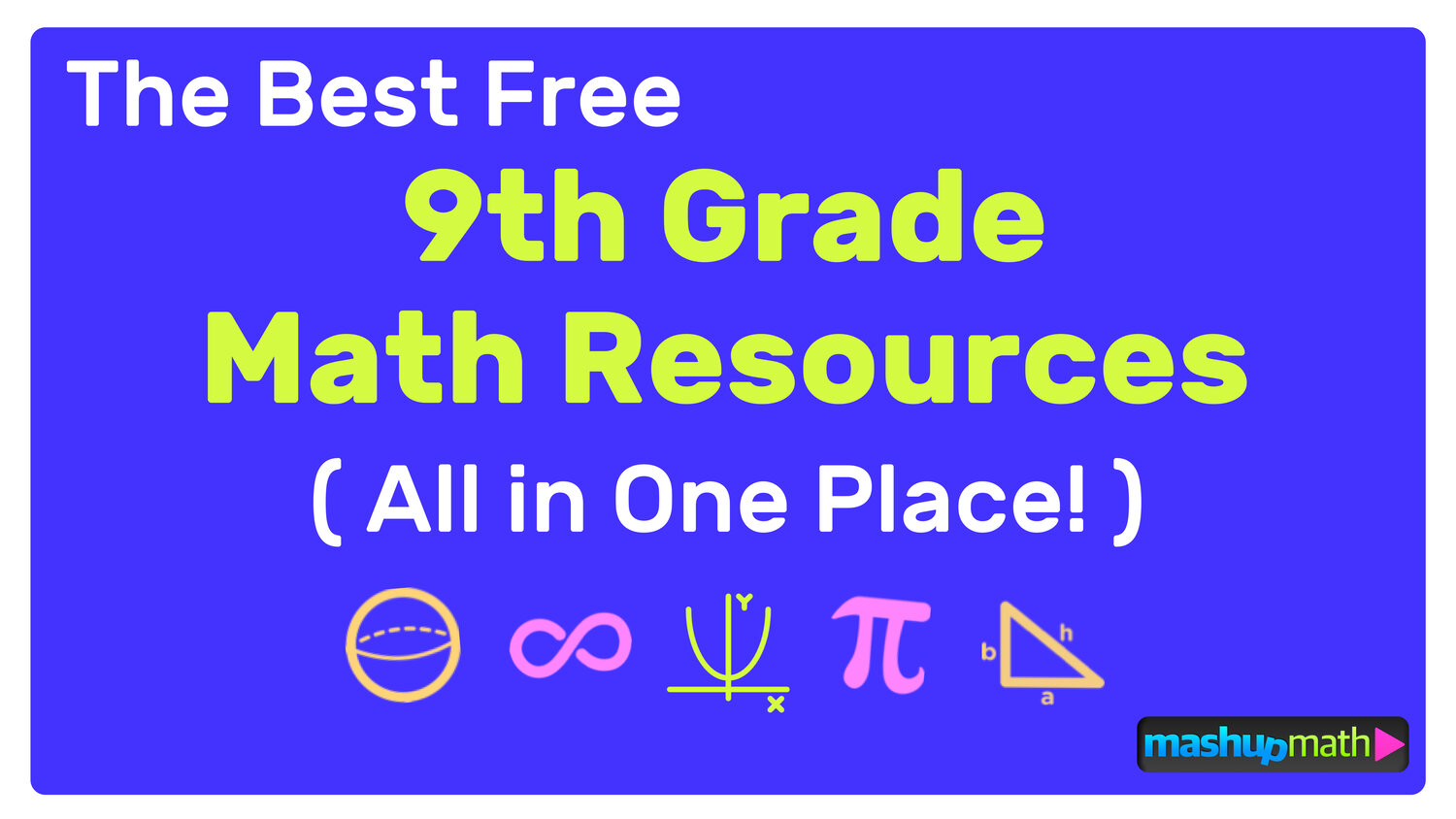 math worksheet for 9th graders