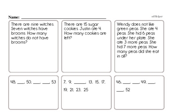 First Grade Math Worksheets - Free Printable Math PDFs | edHelper.com