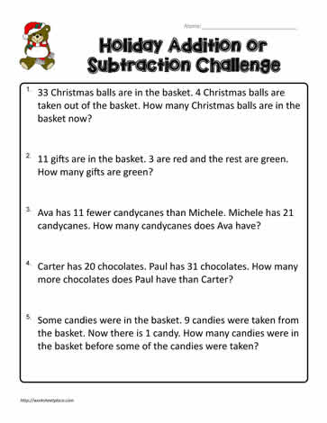 math worksheet for grade 3 word problems