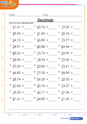 math worksheet for grade 6 and 7