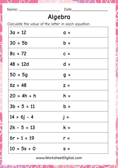 Mathematics Worksheet Booklet Term 3 Grade 6 Worksheets Library