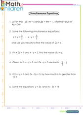 Year 8 math worksheets | year 8 worksheets