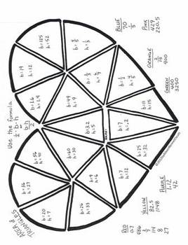 math worksheet for middle school art