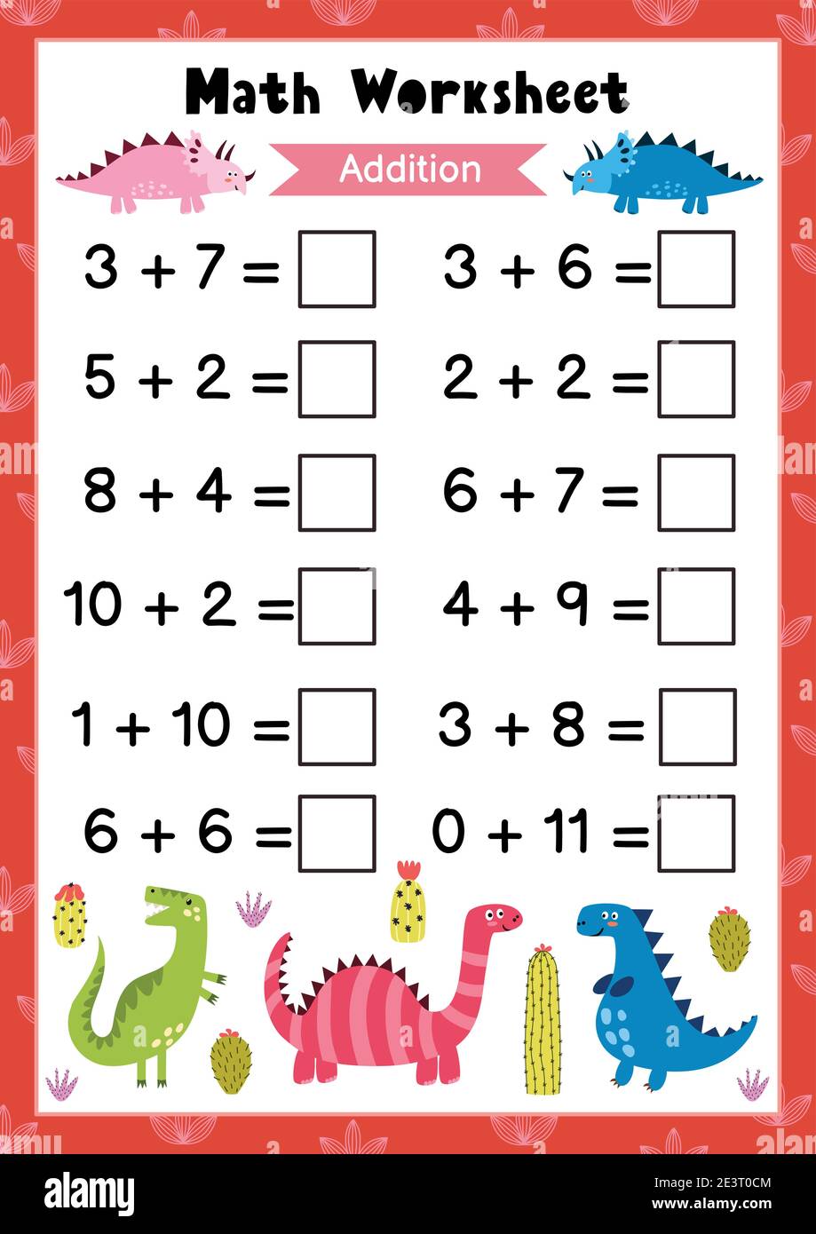 Math worksheet hi-res stock photography and images - Alamy