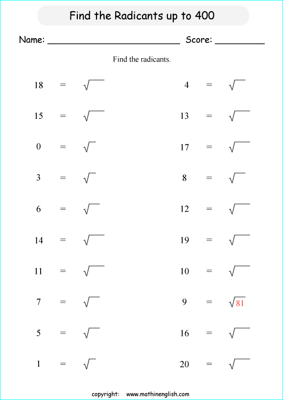 Printable primary math worksheet for math grades 1 to 6 based on ...