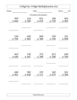Free Math Worksheets by Math-Drills