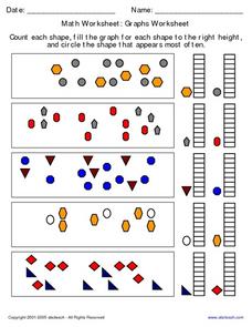 Math Worksheet: Graphs Worksheet Worksheet for 2nd - 3rd Grade ...