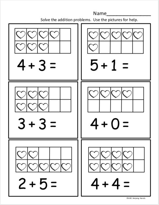 Free Kindergarten Math Worksheet for Kindergarten Addition | Made ...