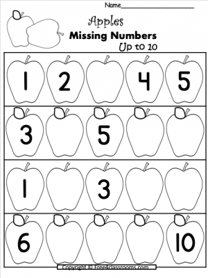 Numbers - Missing Numbers 1 to 10 Archives FREE and No Login ...