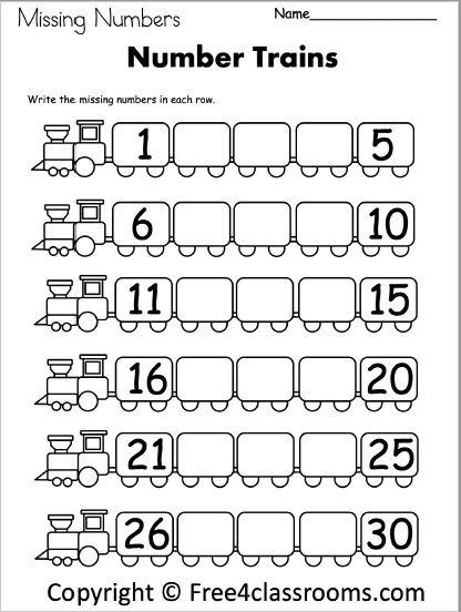 Free Kindergarten Math Worksheet - Numbers - Free Worksheets ...