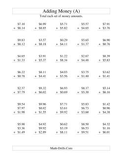 Money Worksheets