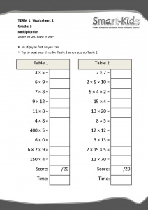 math worksheet multiplication 5th grade